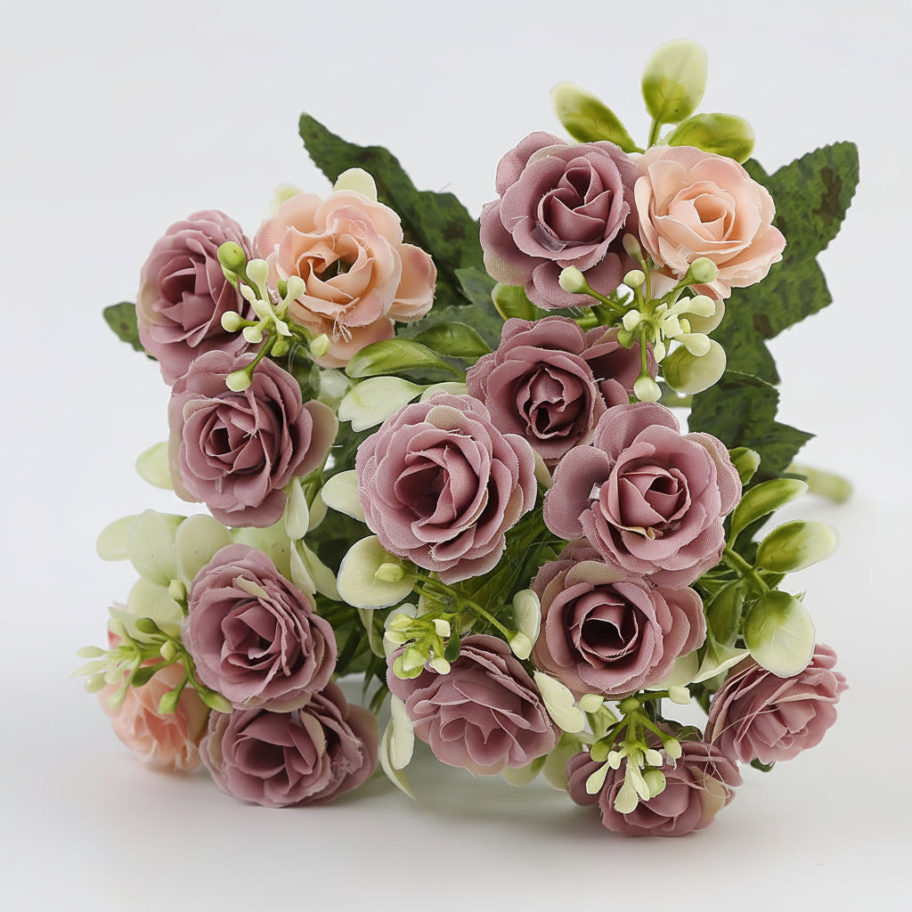 Artificial Hanging Rose Flower Basket
