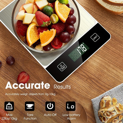 22lb Digital Stainless Kitchen Scale