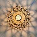 Hemp Rope Rustic Flush Ceiling Light
