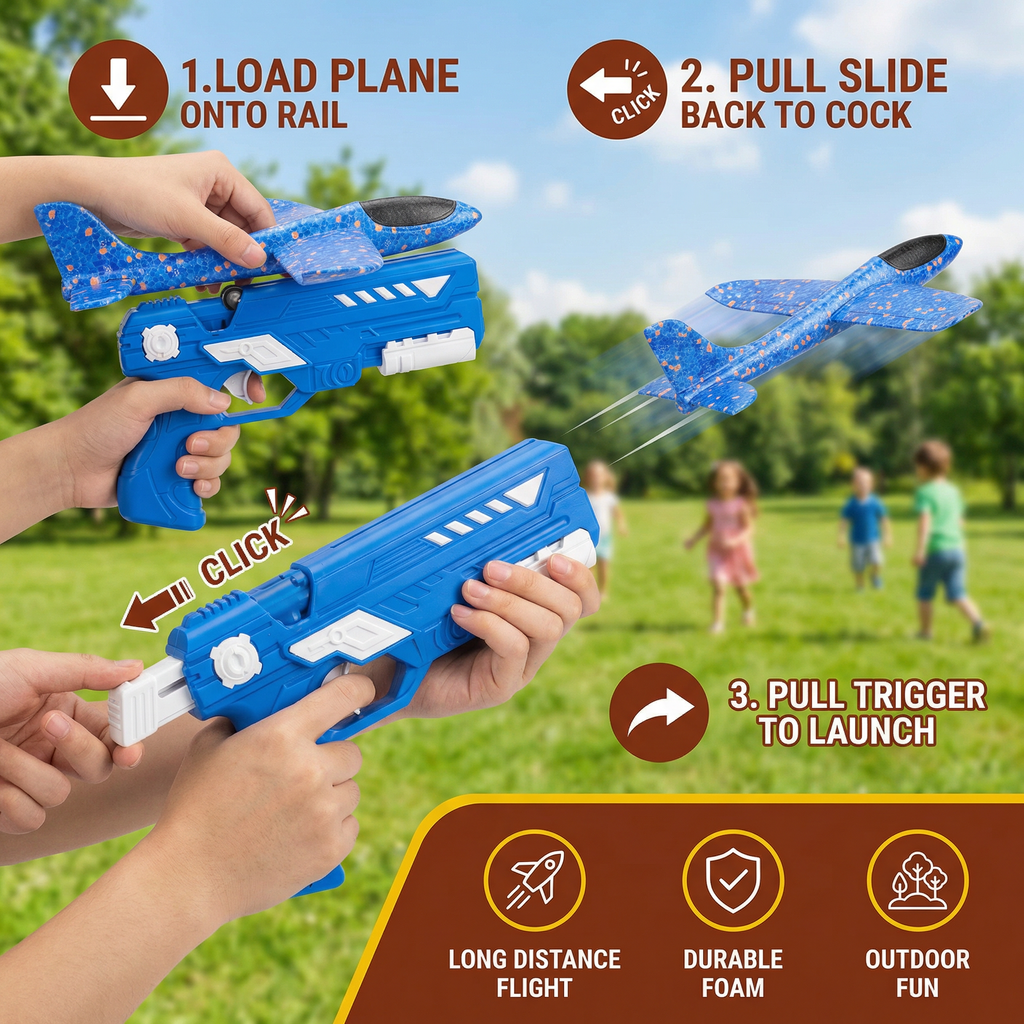 Flying Toy Interactive Outdoor Fun Launcher - Image 2