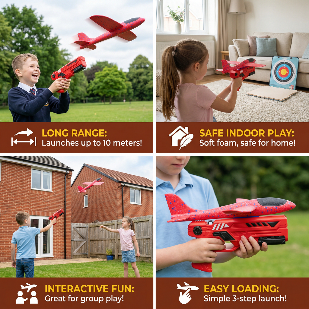 Flying Toy Interactive Outdoor Fun Launcher - Image 4