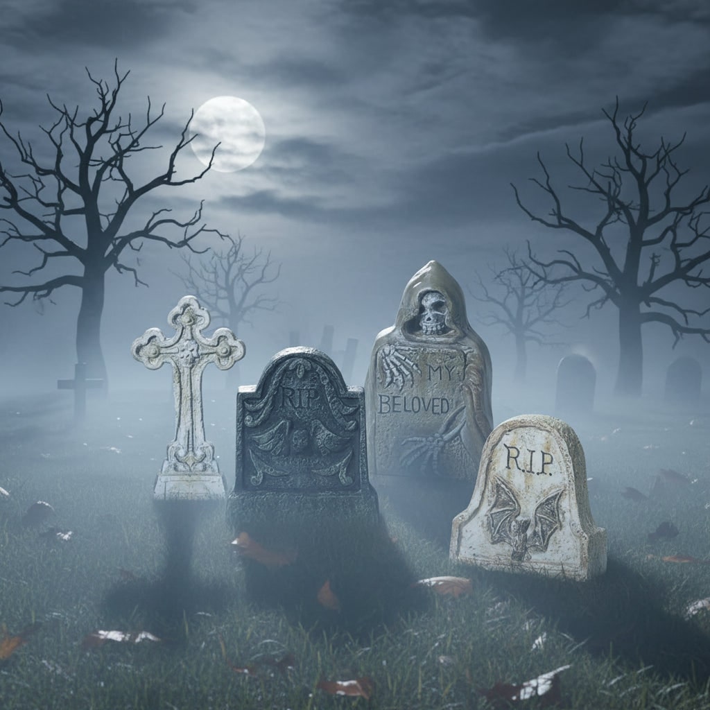 Halloween Accessories Halloween Table Decoration Grave Stone - Image 5