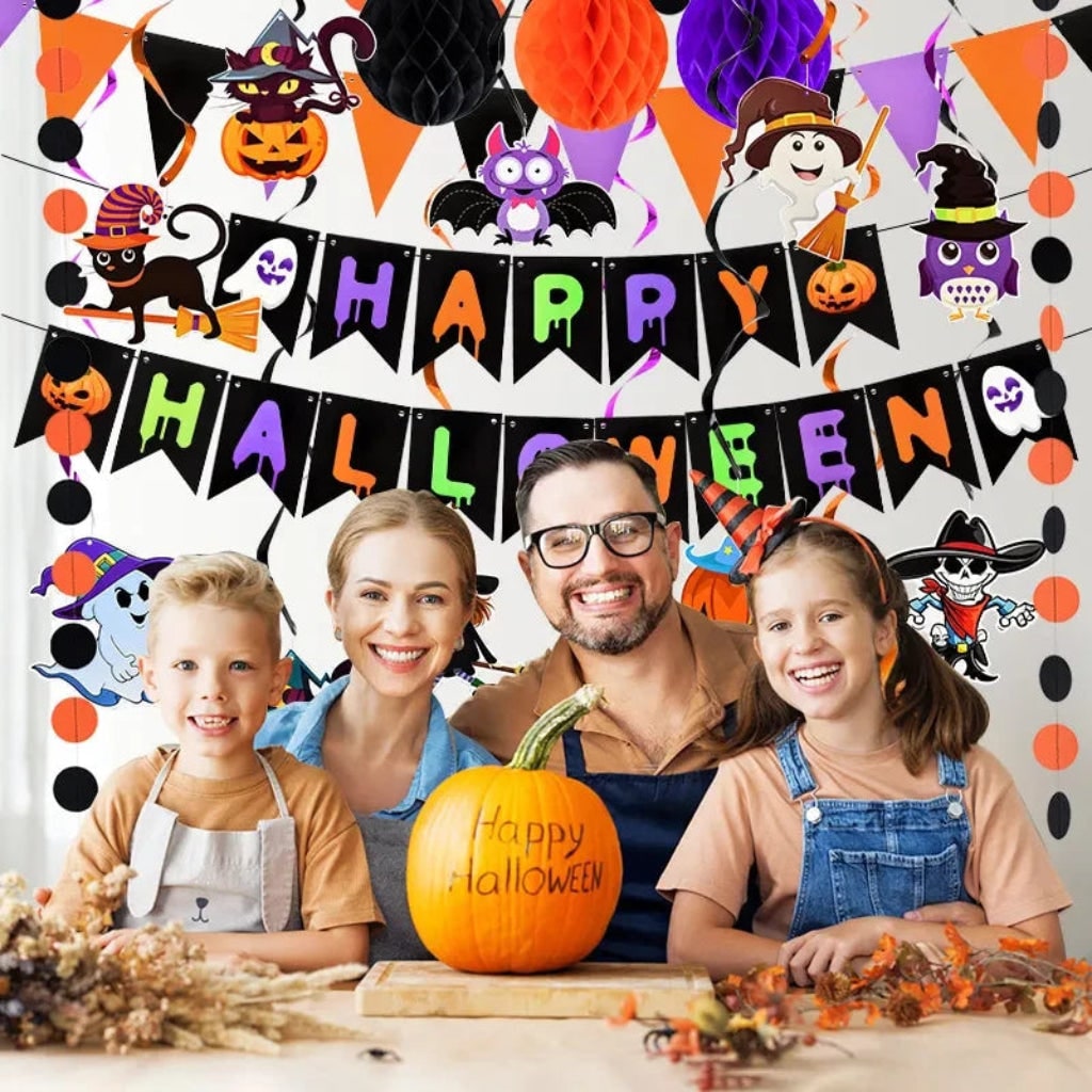 Halloween Decoration Banner Wall Hanging Party Decor - Image 2