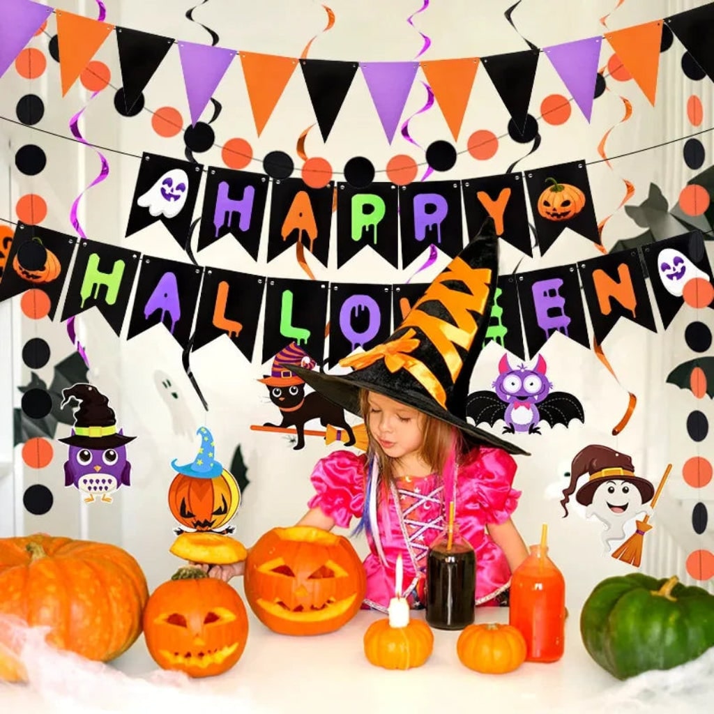 Halloween Decoration Banner Wall Hanging Party Decor - Image 4