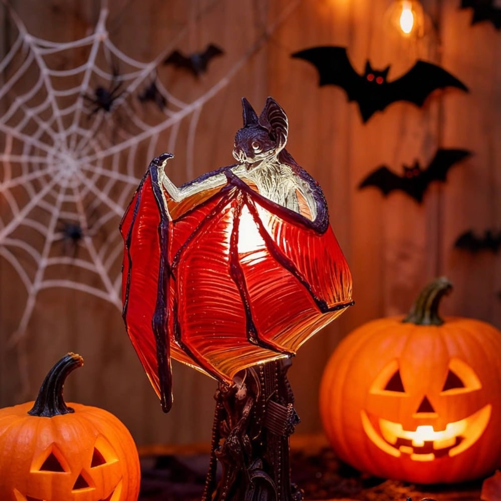 Halloween Decoration Bat Lamp Spooky Home Accent - Image 3