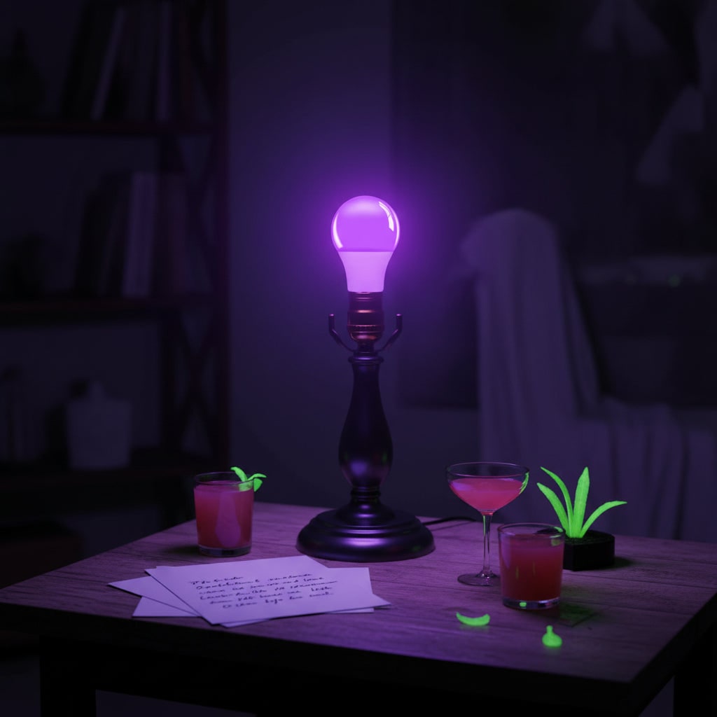 Halloween Decoration Black Light Bulb UV Glow Effect - Image 1