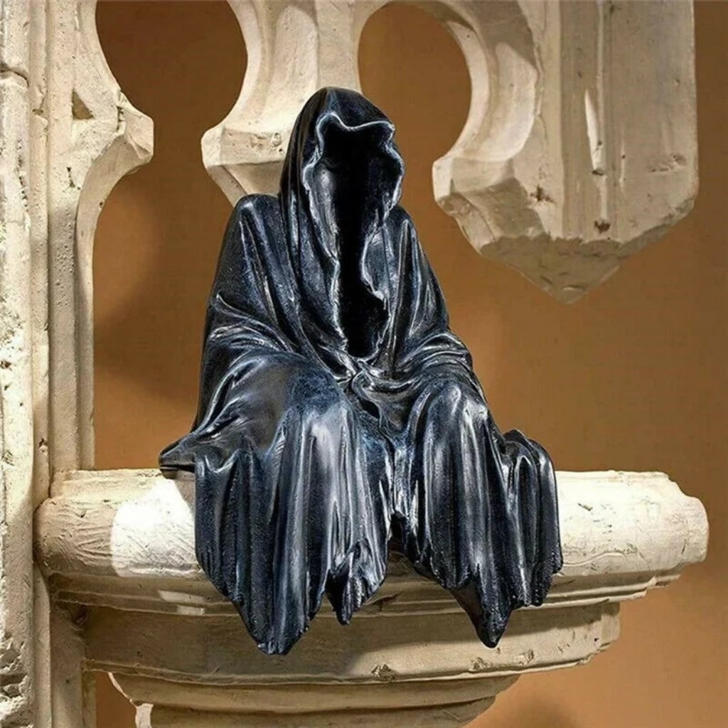 Halloween Decoration Compact Size Grim Reaper Statue - Image 2