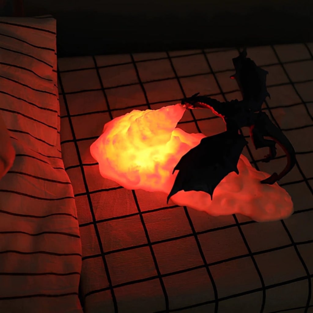 Halloween Decoration Dragon LED Flame Night Light - Image 2