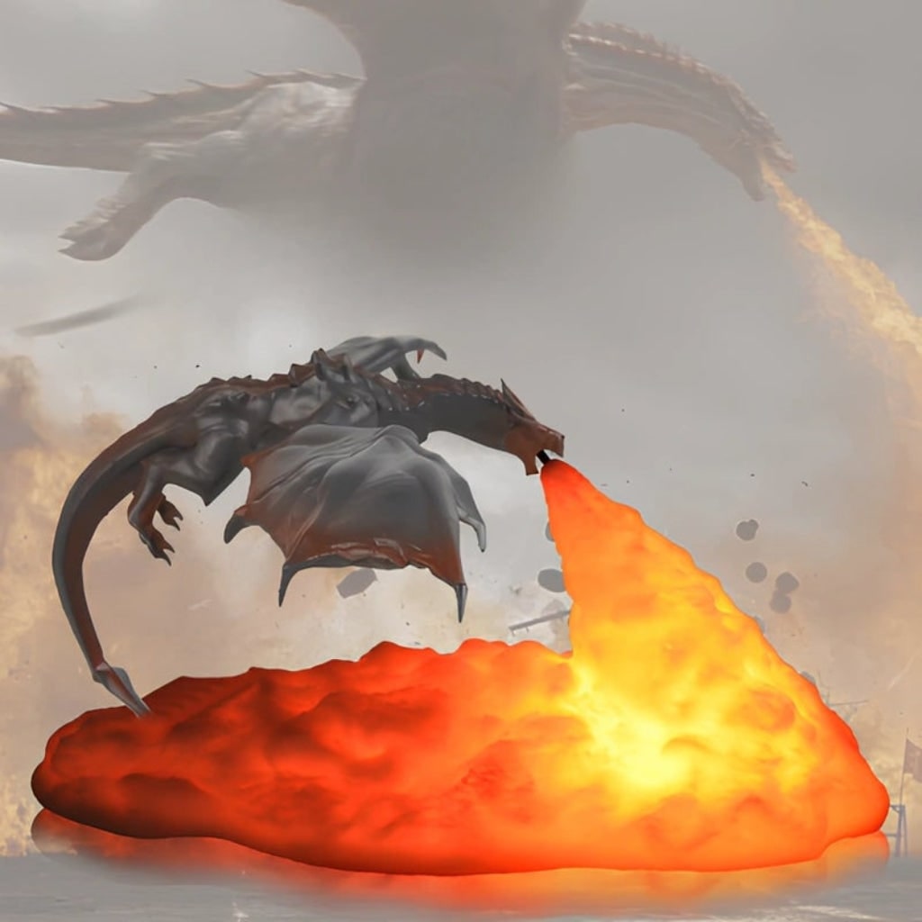 Halloween Decoration Dragon LED Flame Night Light - Image 3