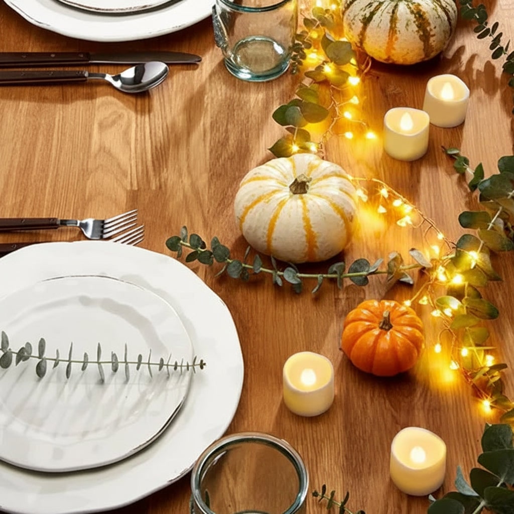 Halloween Decoration Flameless LED Tea Light Candle Set - Image 3