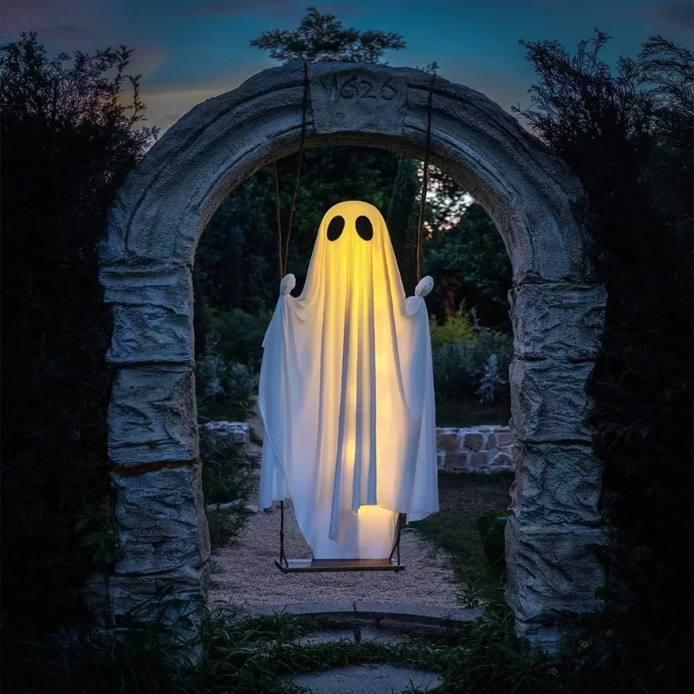 Halloween Decoration Ghost Flying Remote Controlled Swing - Image 1