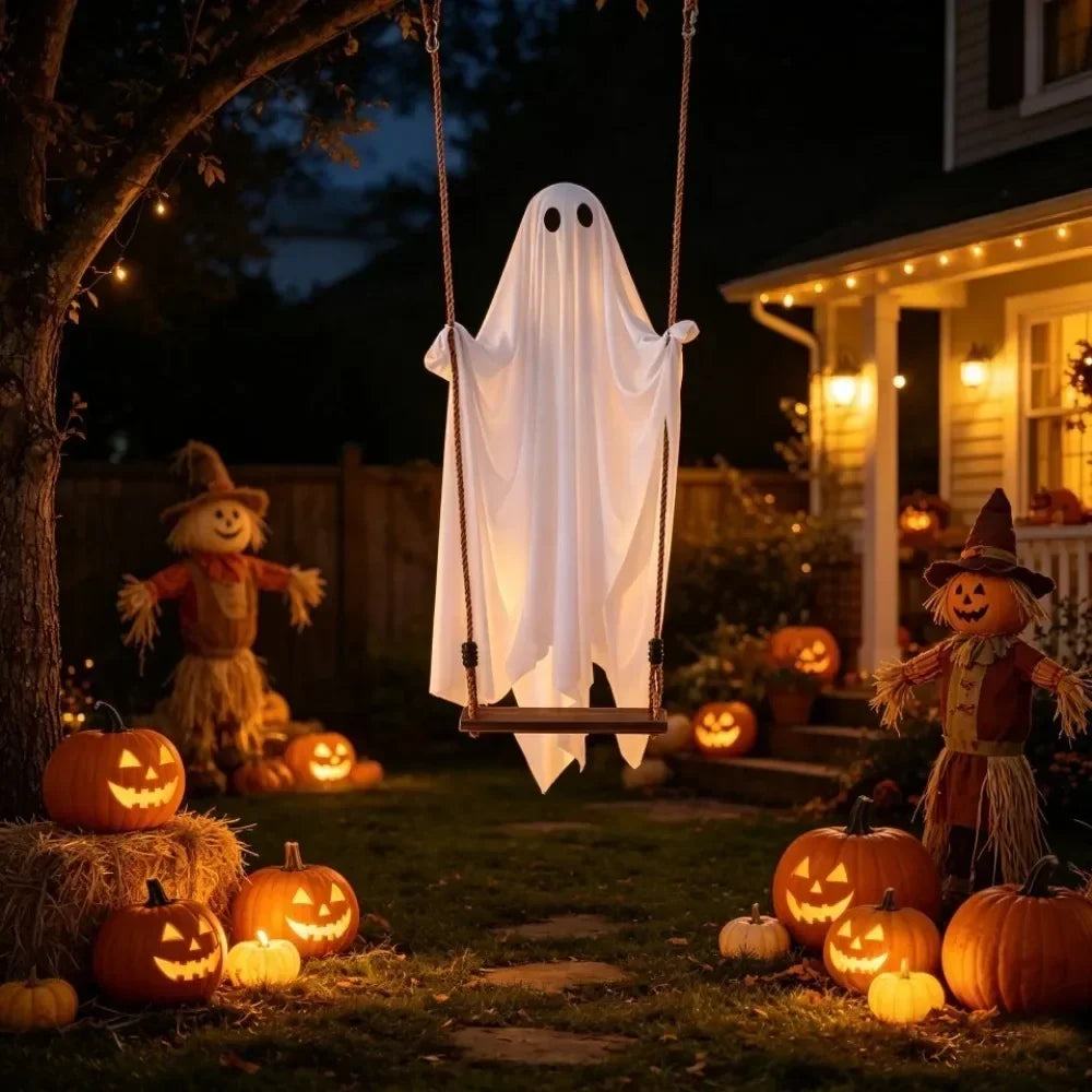 Halloween Decoration Ghost Flying Remote Controlled Swing - Image 3