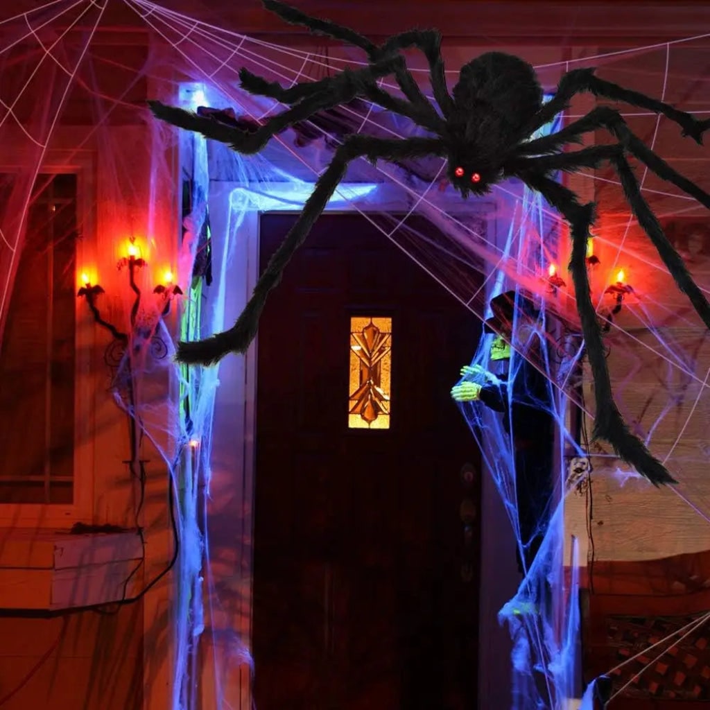 Halloween Decoration Giant Spider Web Outdoor Yard Decor - Image 3