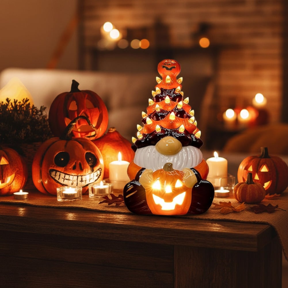 Halloween Decoration Gnome Statue Halloween Home Decor - Image 1