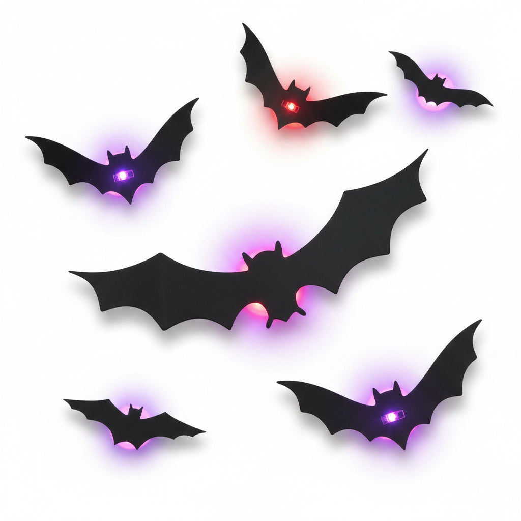 Halloween Decoration LED Bat Lights Wall Art Display - Image 6