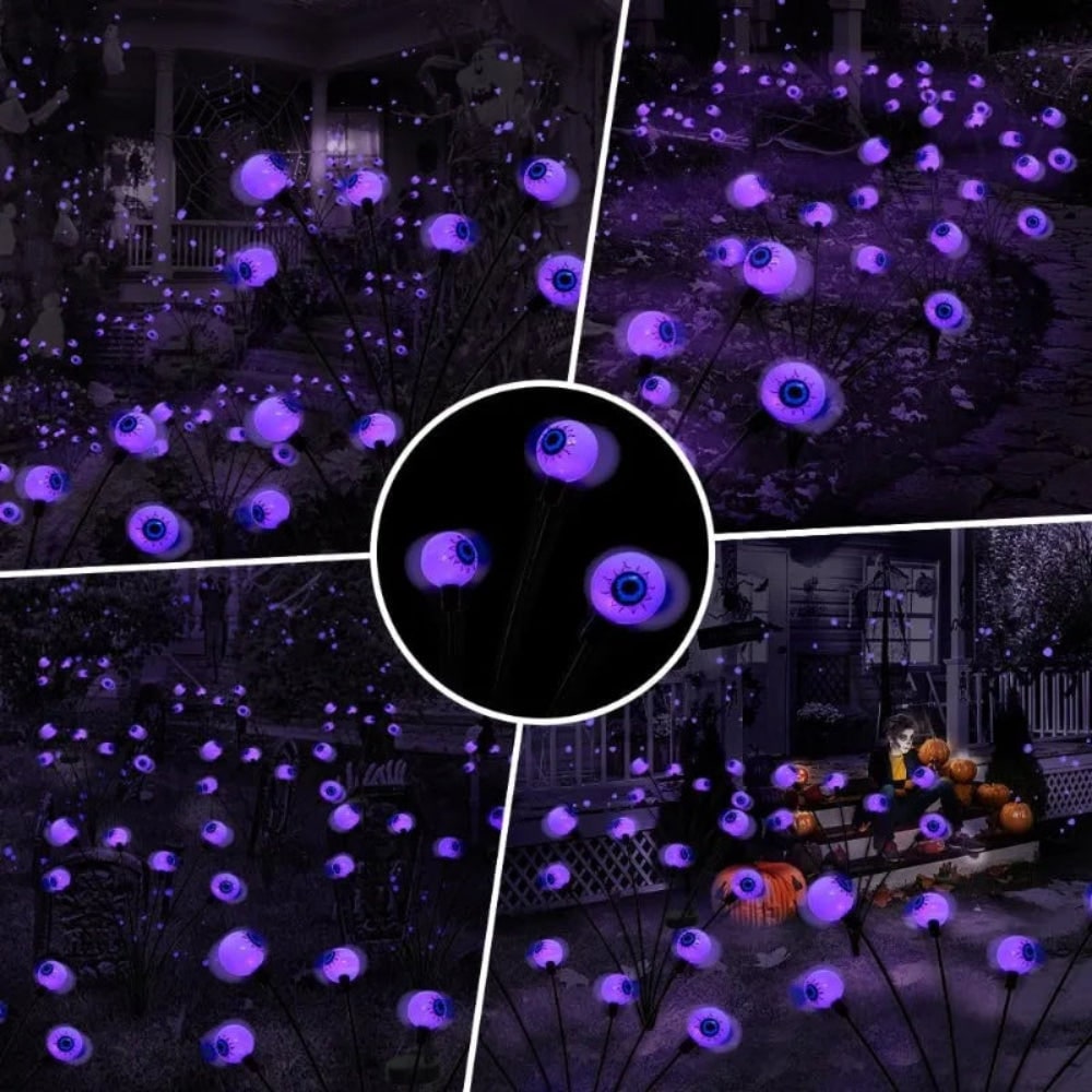 Halloween Decoration LED Lights Solar Powered Garden Orbs - Image 3