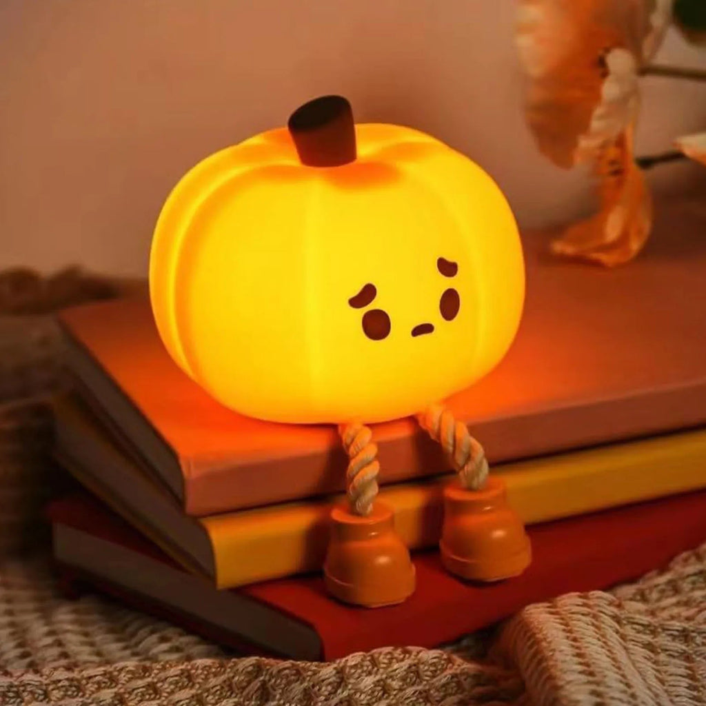 Halloween Decoration LED Night Light Rechargeable Pumpkin - Image 1