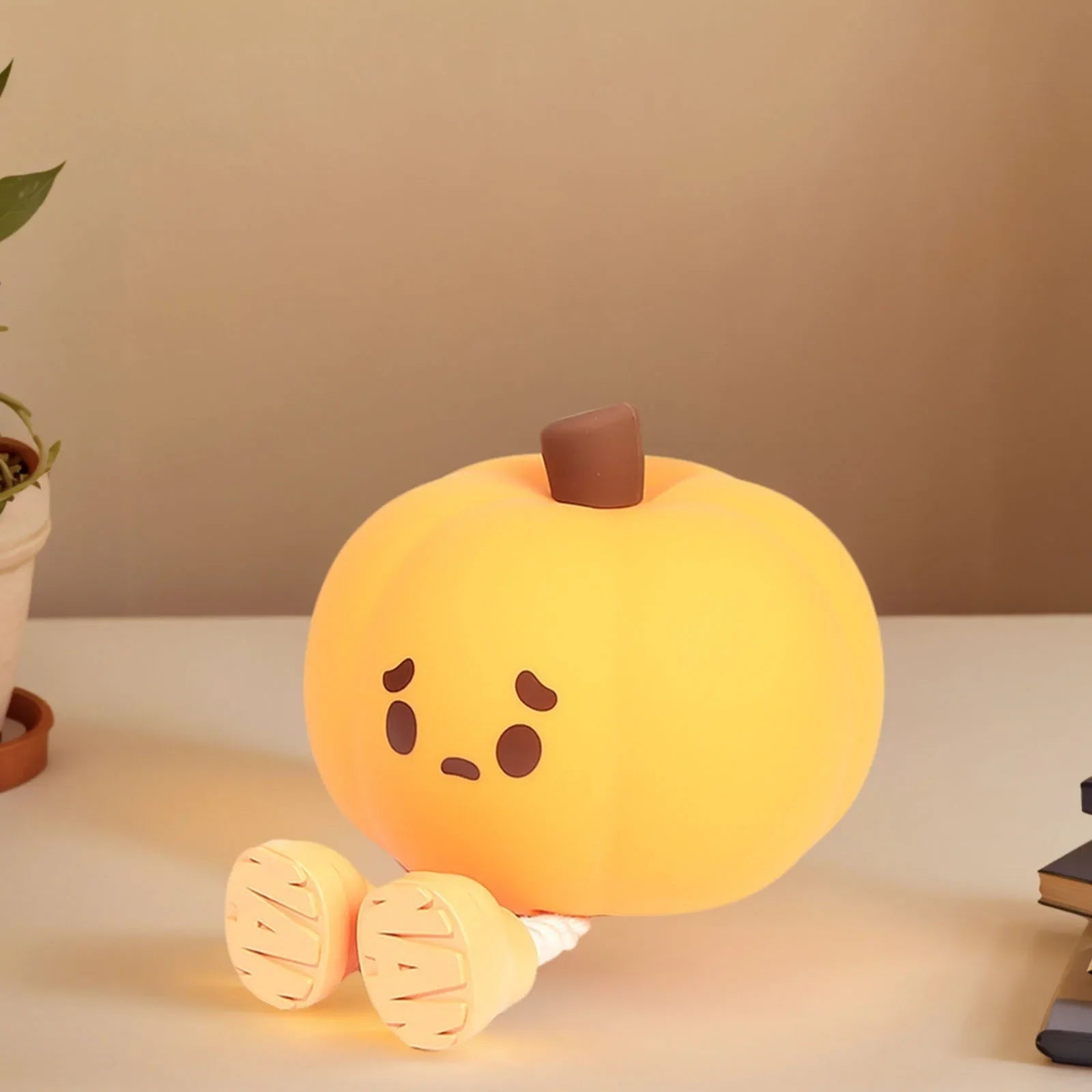 Halloween Decoration LED Night Light Rechargeable Pumpkin - Image 2