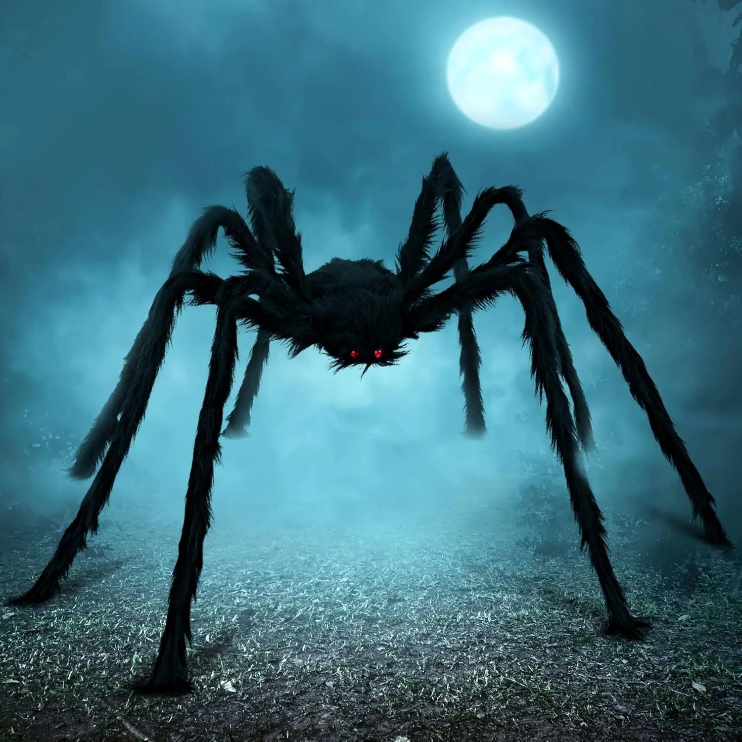 Halloween Decoration Party Decor Giant Spider LED Outdoor - Image 1