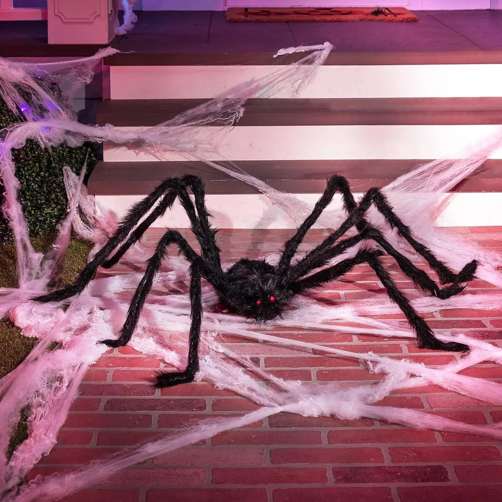 Halloween Decoration Party Decor Giant Spider LED Outdoor - Image 2