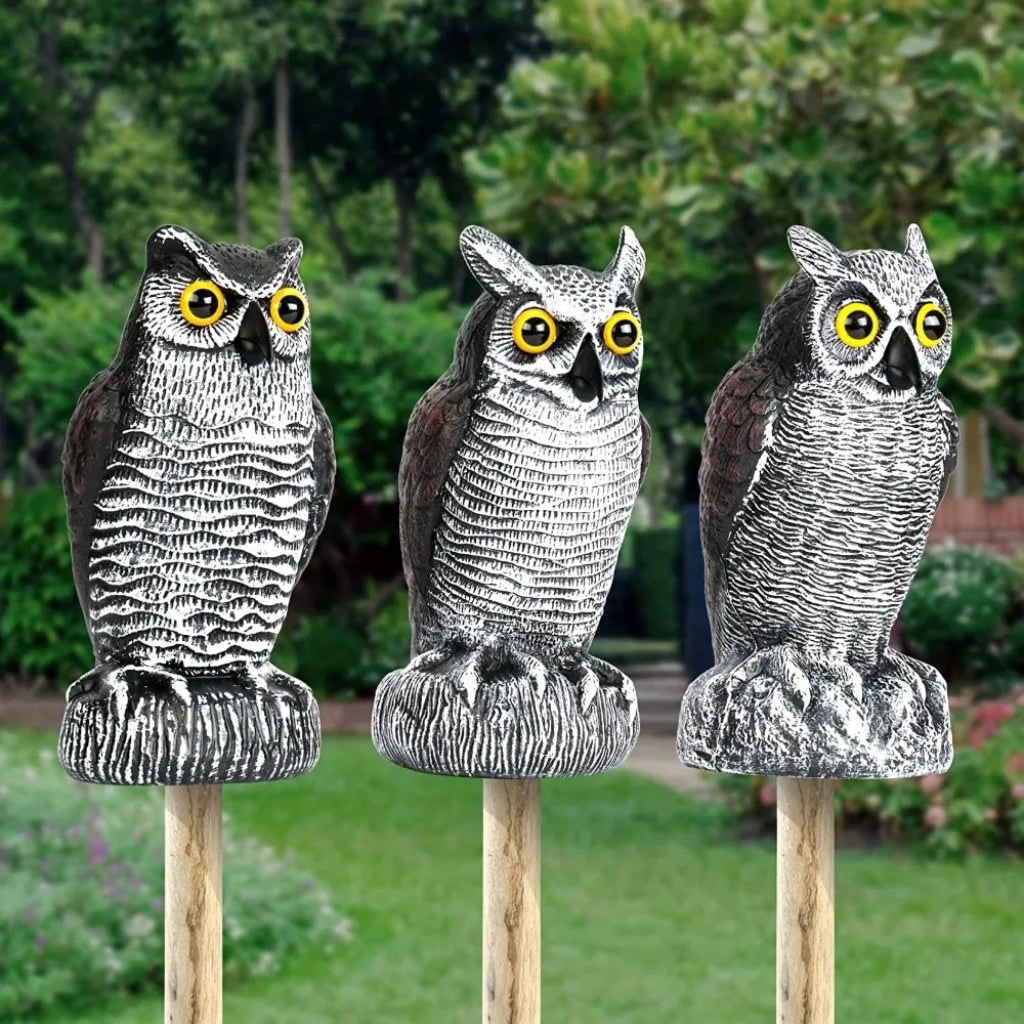 Halloween Decoration Realistic Owl Garden Yard Statue - Image 2