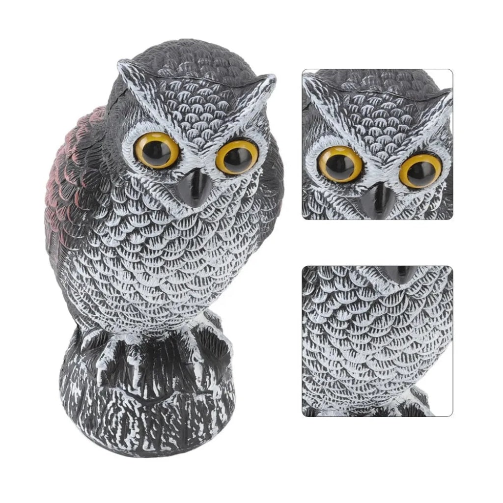 Halloween Decoration Realistic Owl Garden Yard Statue - Image 4
