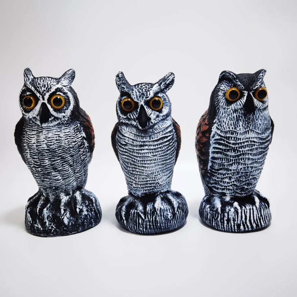 Halloween Decoration Realistic Owl Garden Yard Statue - Image 5