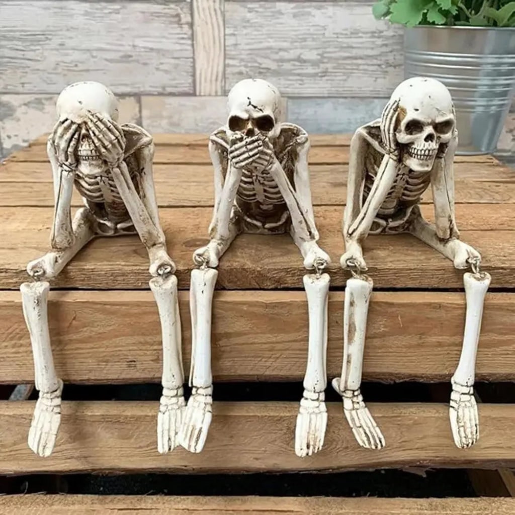 Halloween Decoration Skeleton Figurine Home Decor Accent - Image 2