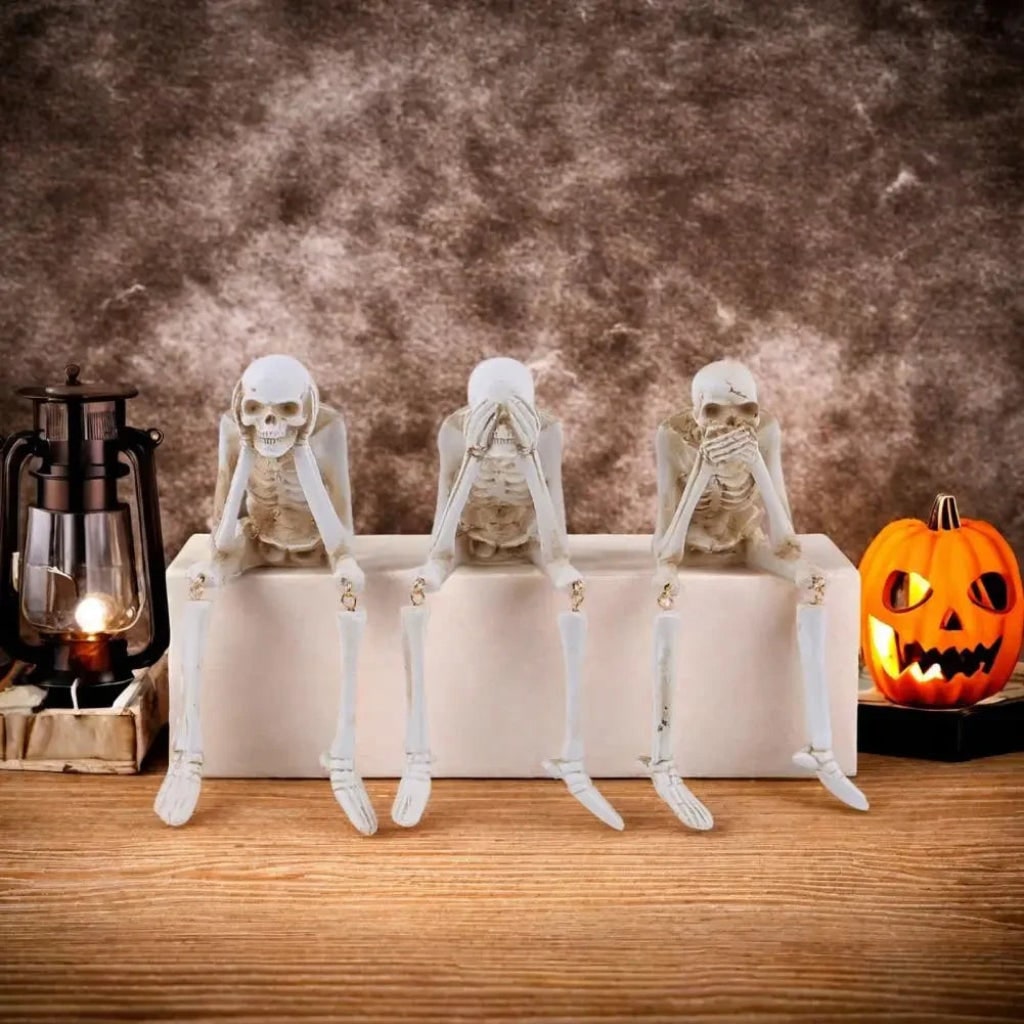 Halloween Decoration Skeleton Figurine Home Decor Accent - Image 3