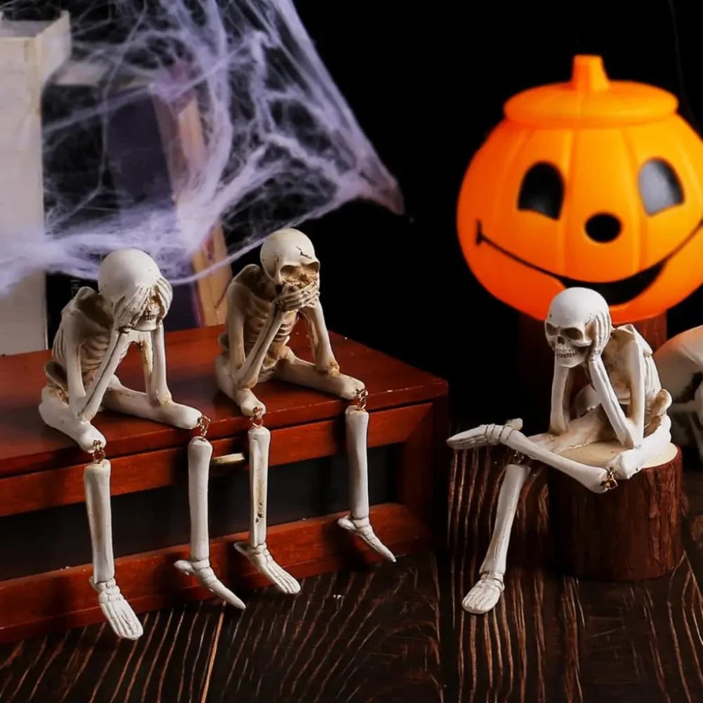 Halloween Decoration Skeleton Figurine Home Decor Accent - Image 4