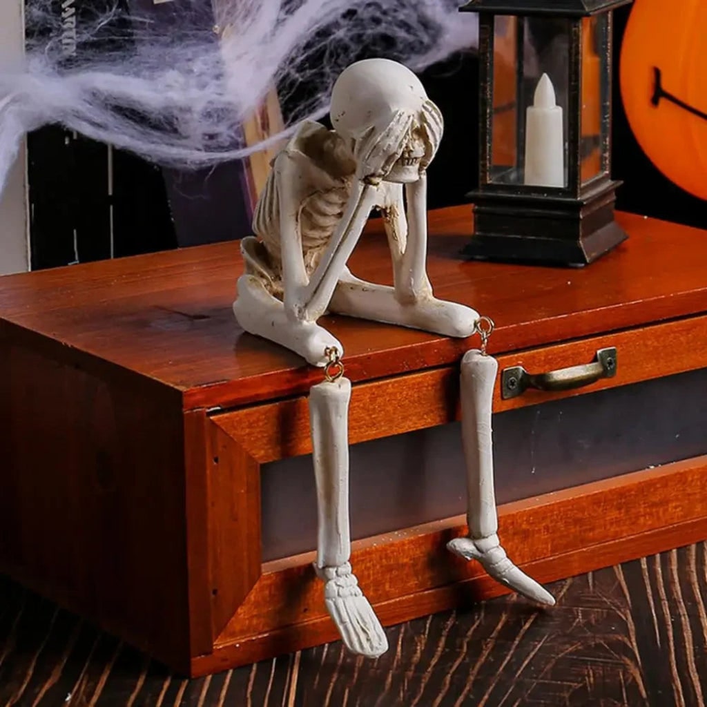 Halloween Decoration Skeleton Figurine Home Decor Accent - Image 5