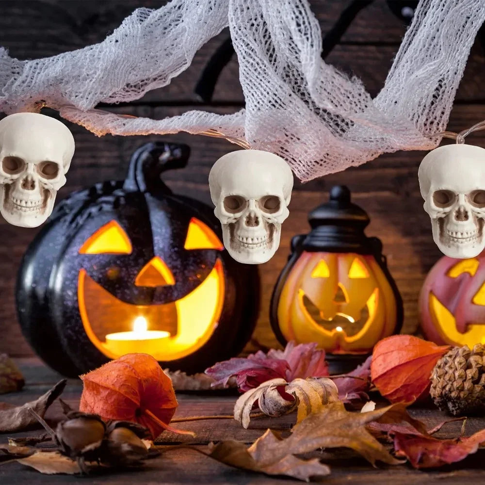 Halloween Decoration Skeleton Skulls Spooky Home Accent - Image 4