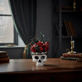 Halloween Decoration Skull Design Gothic Flower Arrangement - Image 1