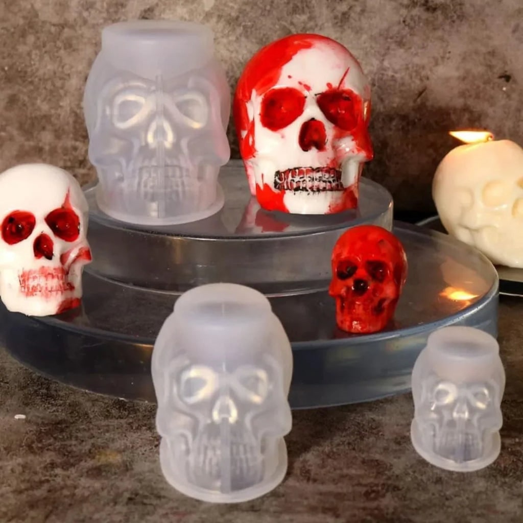 Halloween Decoration Skull Silicone Mold Fun Crafting Tool - Image 4