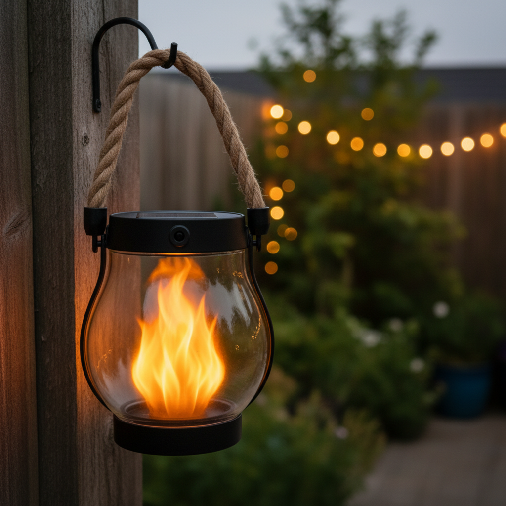 Halloween Decoration Solar Powered Outdoor Lantern - Image 1