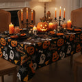 Halloween Decoration Tablecloth Party Spiderweb Pattern - Image 1