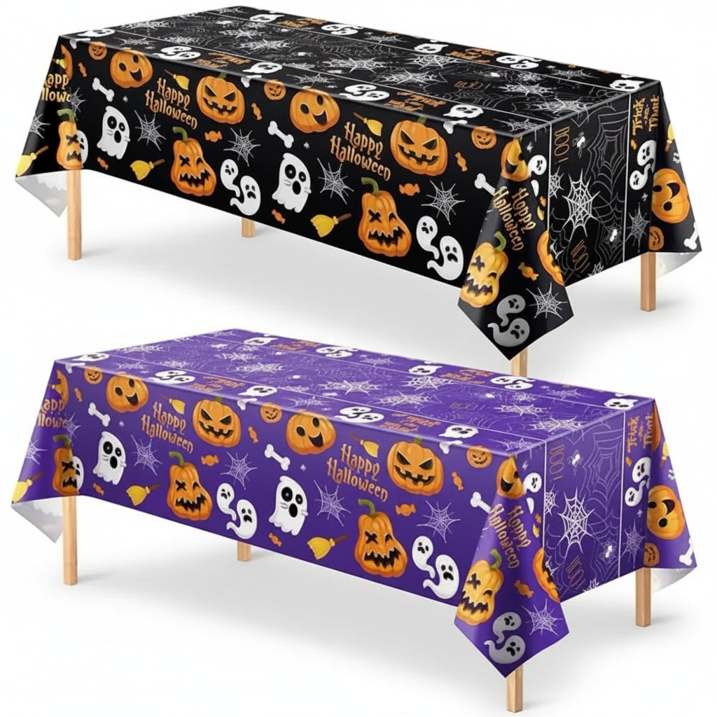 Halloween Decoration Tablecloth Party Spiderweb Pattern - Image 5