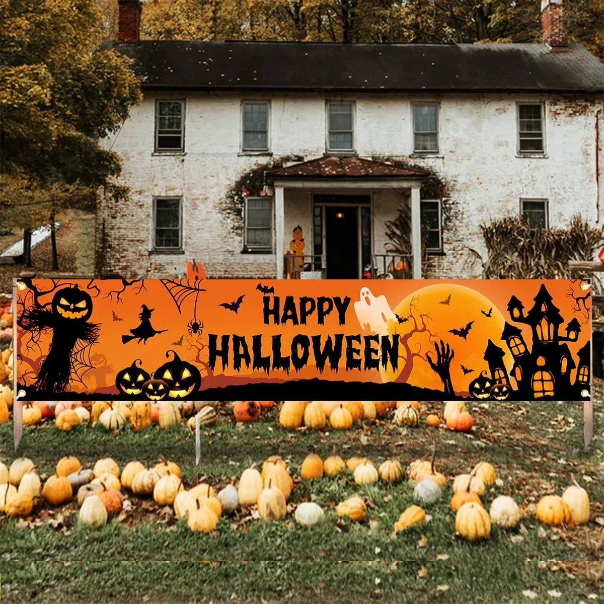 Halloween Decorations Outdoor Halloween Banner Yard Sign - Image 6