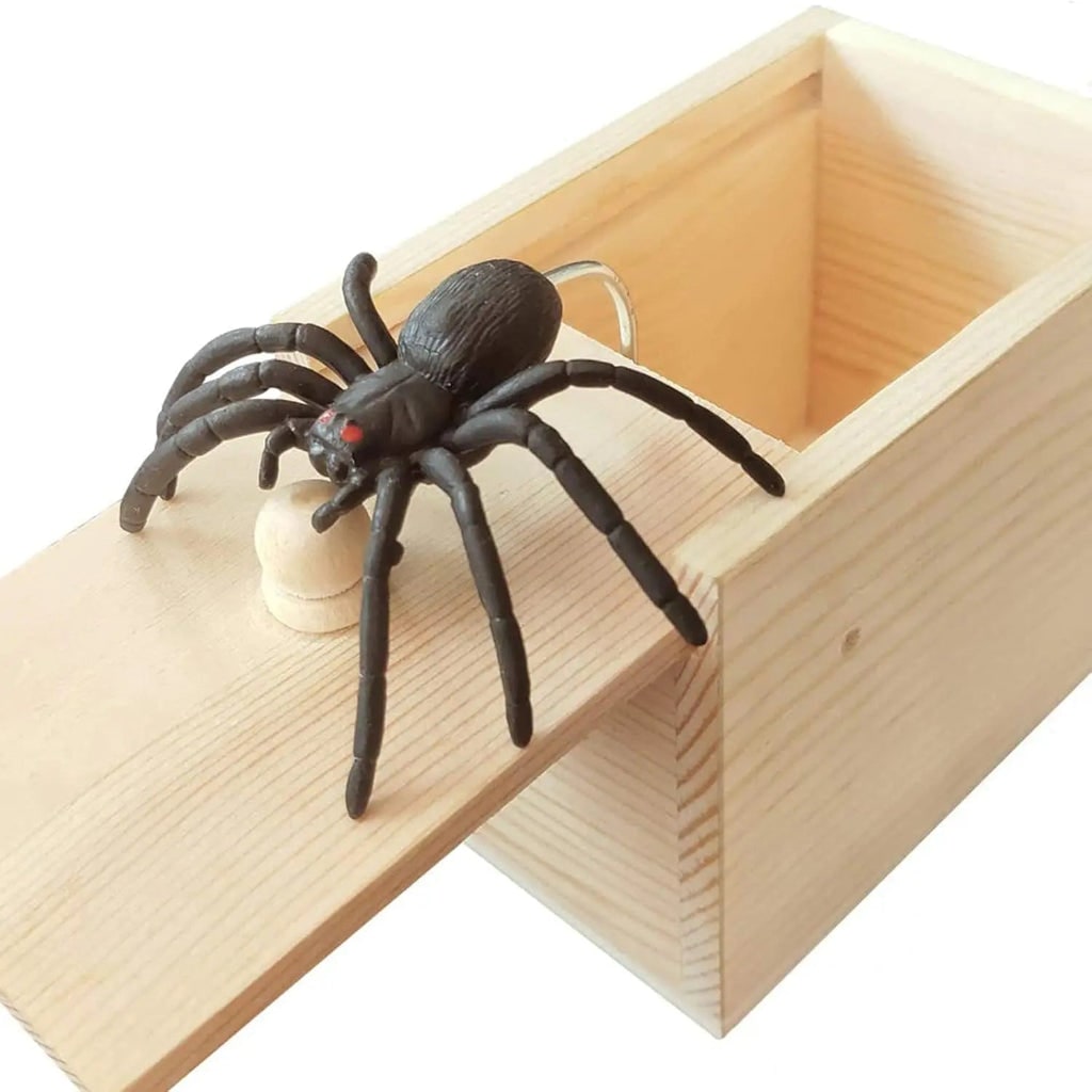 Halloween Toys Prank Spider Box Fun Trick Decoration - Image 2