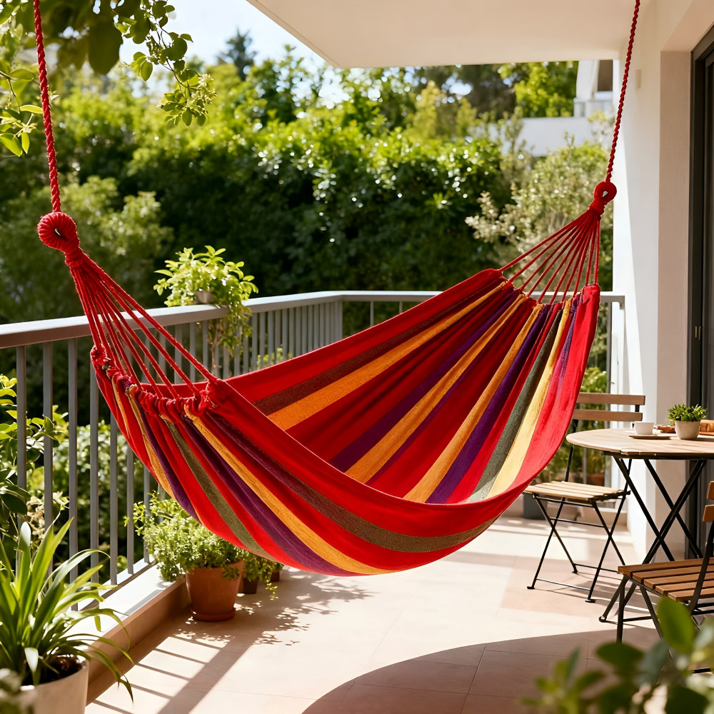 Hammock for Camping Outdoor Hammock Portable Straps - Image 2