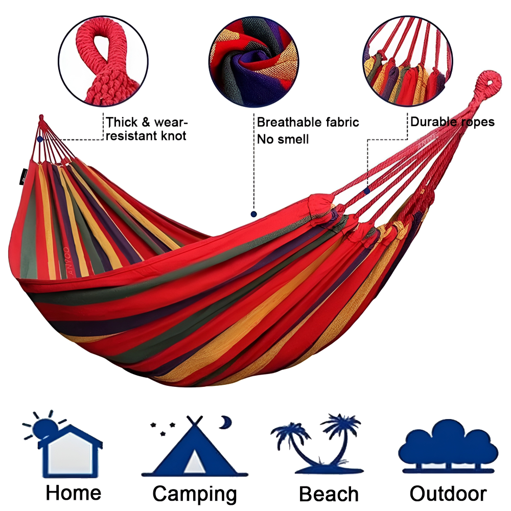 Hammock for Camping Outdoor Hammock Portable Straps - Image 4