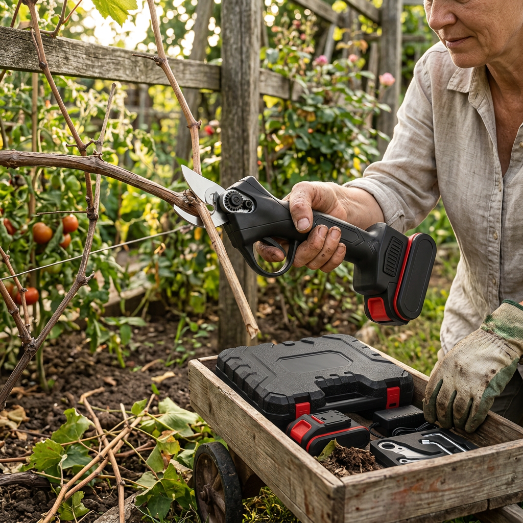 Lightweight Electric Pruning Shears Battery Operated Garden