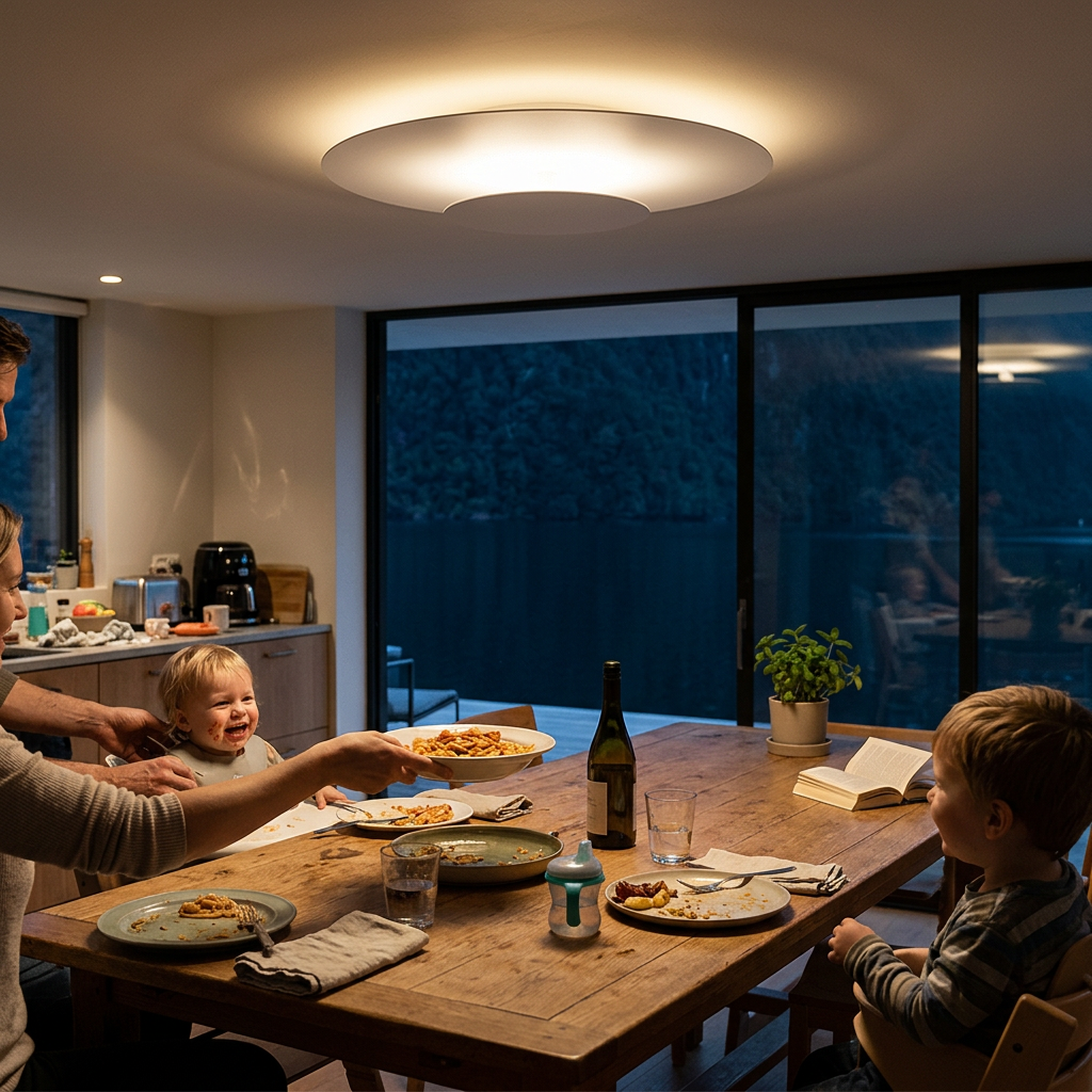 Flush Mount Ceiling Light LED Modern Round Slim Panel