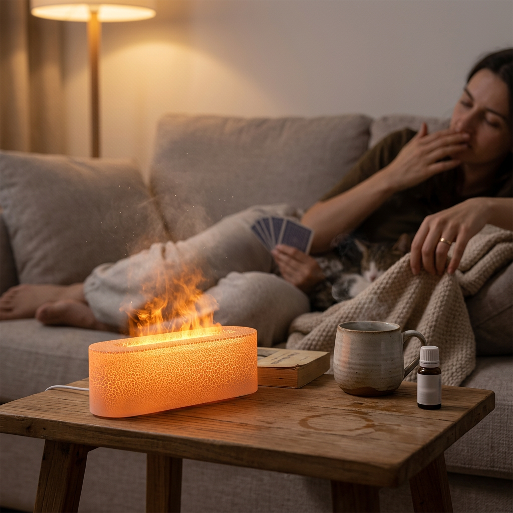 Color Changing Humidifier Lamp Timer Nightlight Diffuser