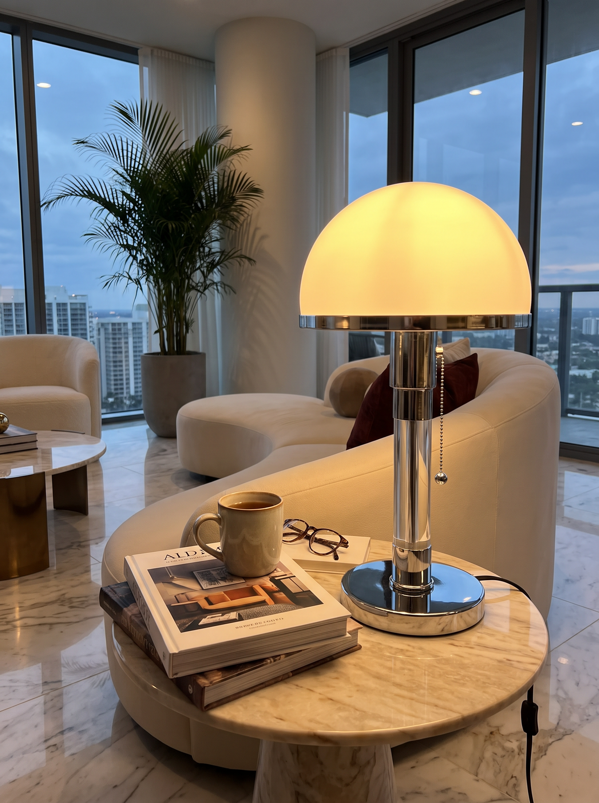 Wilhelm Designer Glass Table Lamp lifestyle 1