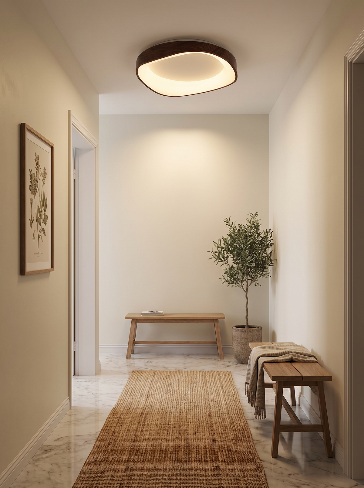 Wood Grain Artistic Ceiling Light lifestyle 3