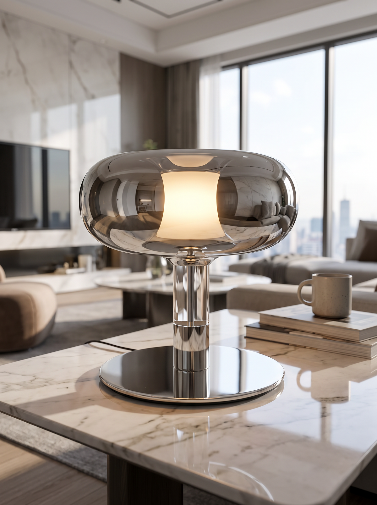 Crystal Glass Touch Dimmable Table Lamp lifestyle 3