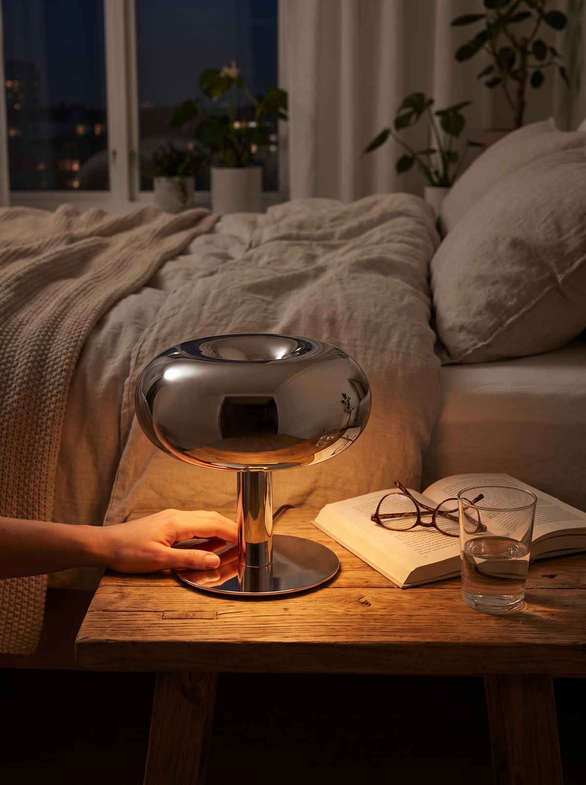 Crystal Glass Touch Dimmable Table Lamp lifestyle 2