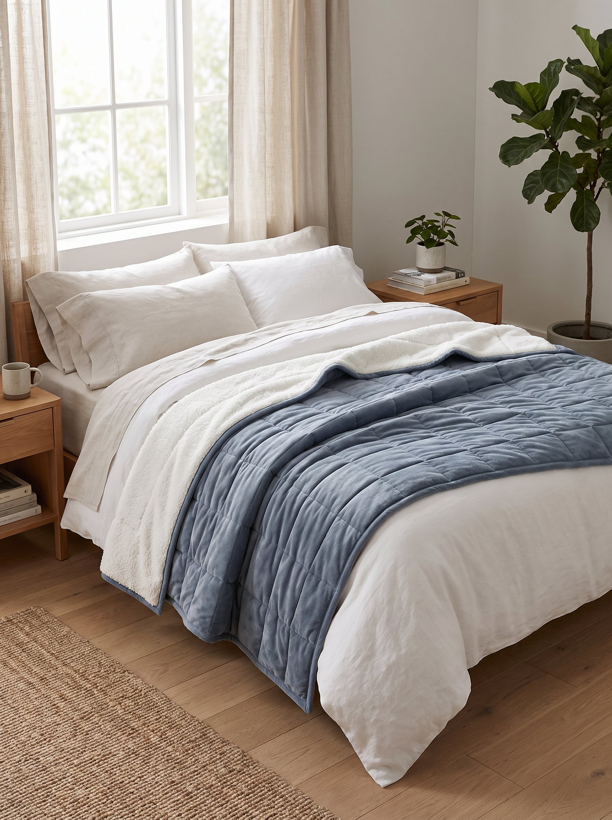 Warm Flannel Winter Sofa Blanket lifestyle 3