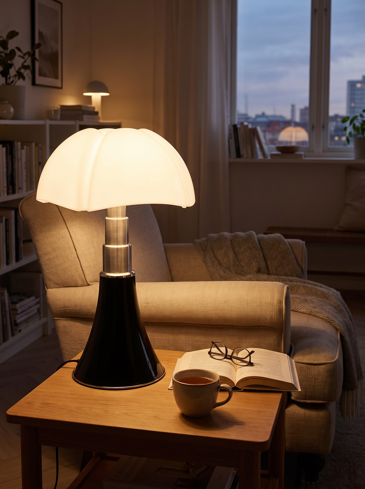 Flower Adjustable Steel Table Lamp lifestyle 3